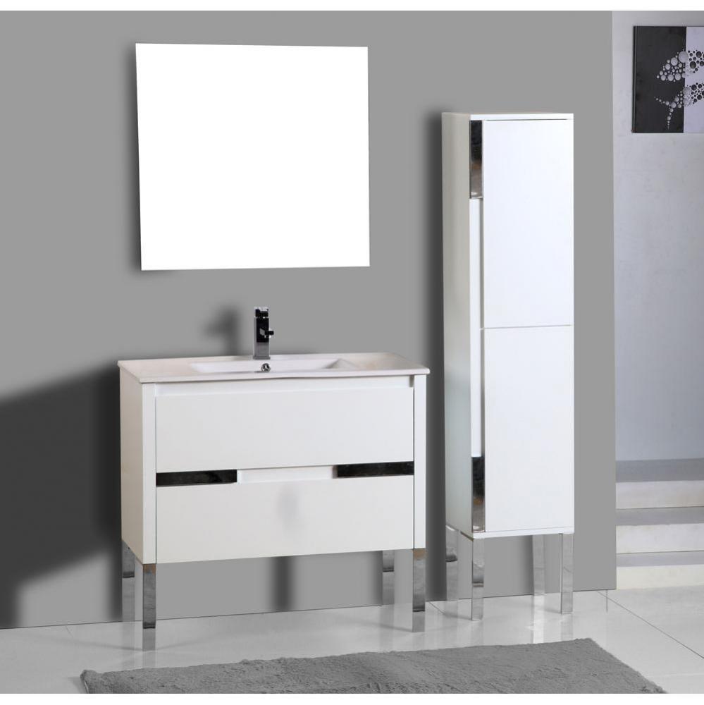Caren Vanity, White, 36''